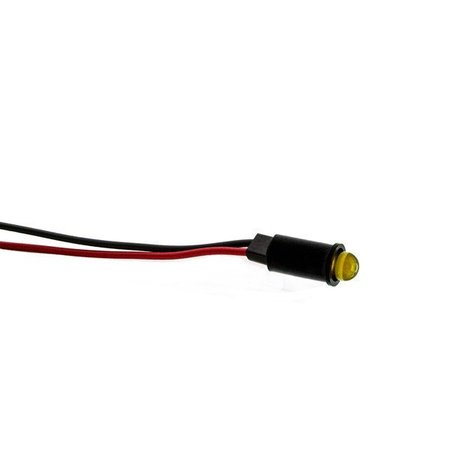 DIALIGHT Led Panel Mount Indicators Hi Eff Yellow Diff 14In Wire Leads 559-2301-007F